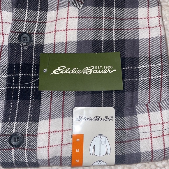 Eddie Bauer -  Eddie's Favorite Flannel Classic Fit Shirt - Plaid, NWT - Picture 2 of 6